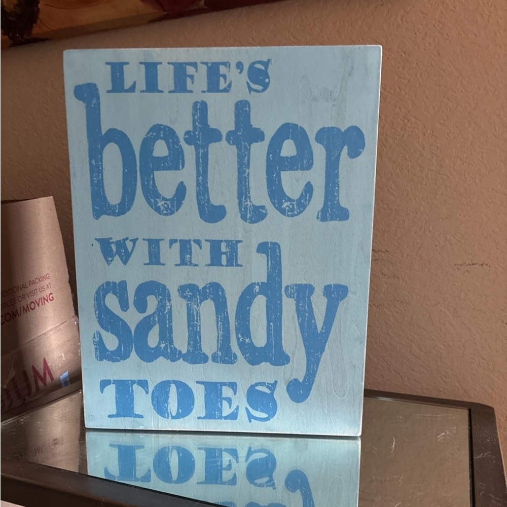 Blue Beach-Themed Wall Art